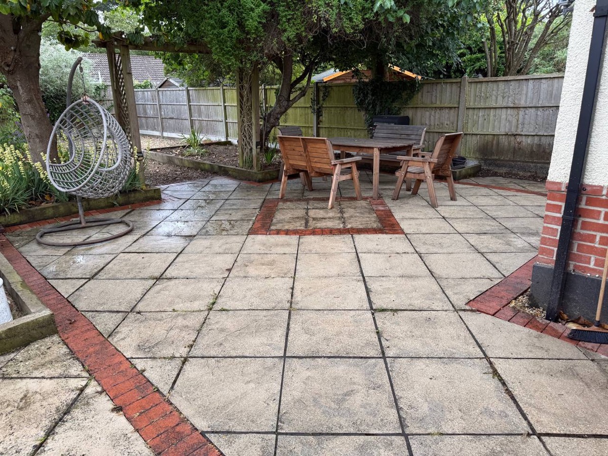 Patio after clearance